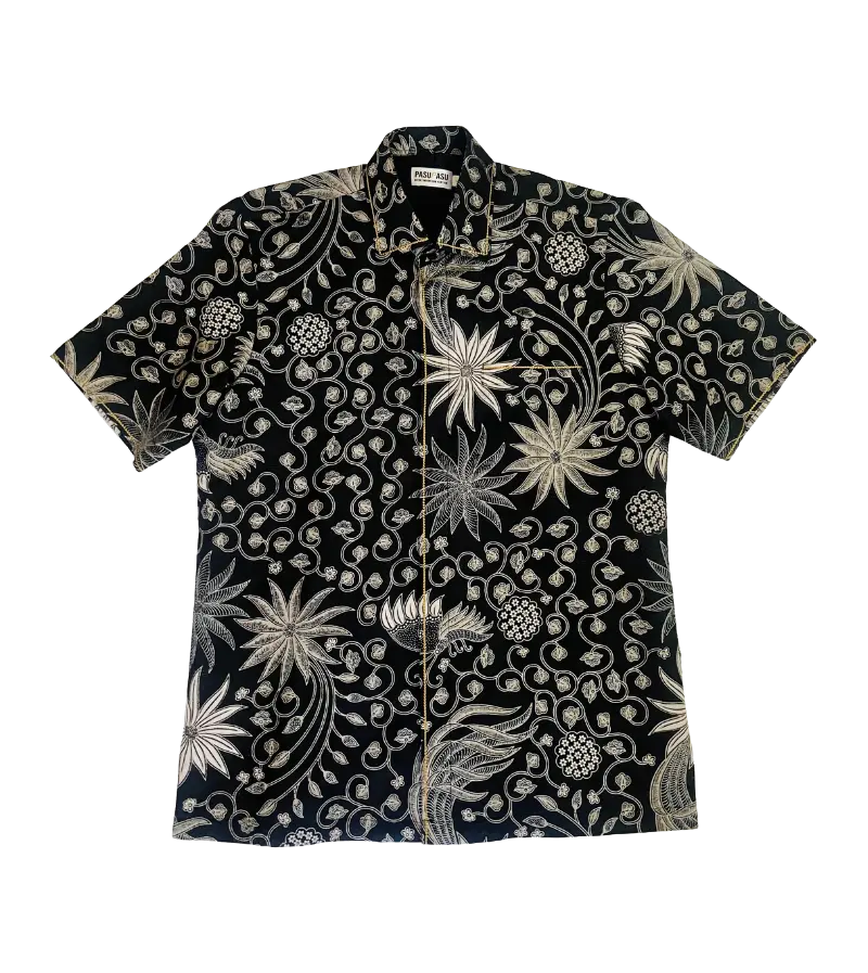 Body - Daiva Batik Bunga Lengen Pendek (Transparan 2)