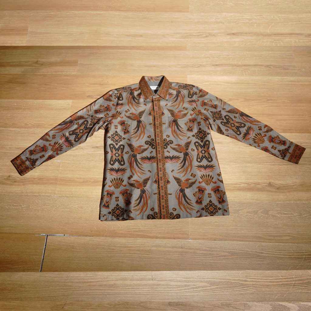 Mahavira Green 01 Longsleeved Batik Shirt - MAHAVIRA GREEN