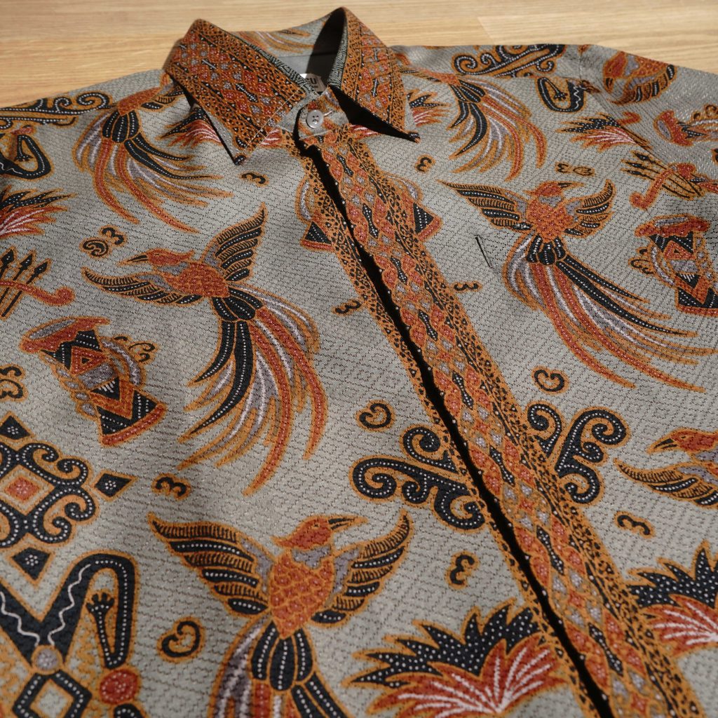 Longsleeved Batik Shirt - MAHAVIRA GREEN